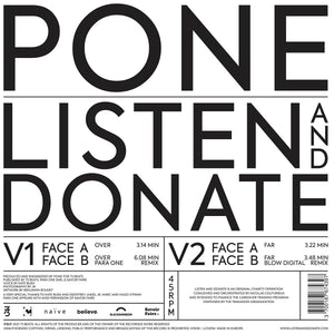 Pone / Listen and Donate (EP) - 2x12" Picture Disc