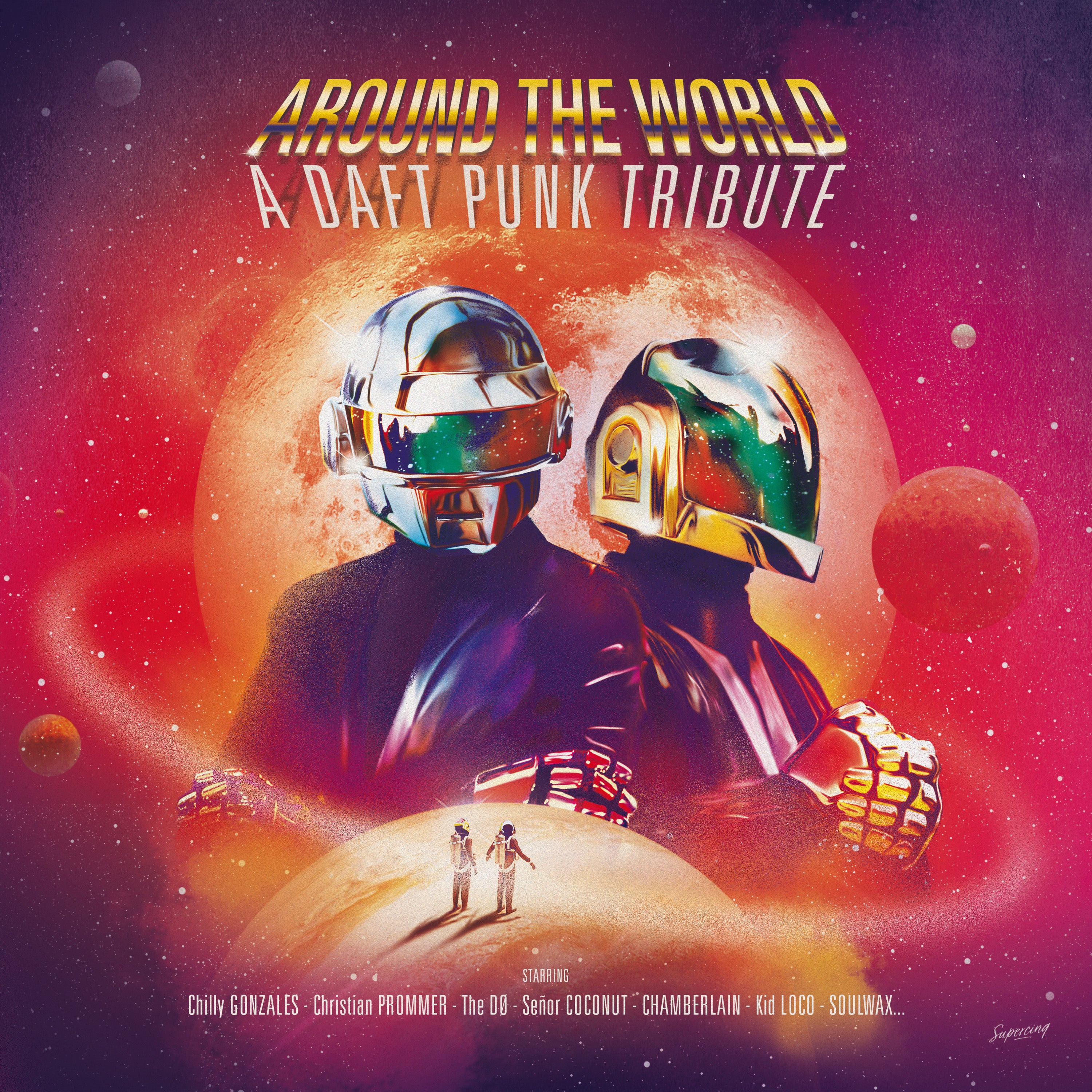 Various Artists Around the world: A Daft Punk tribute LP Vinyl